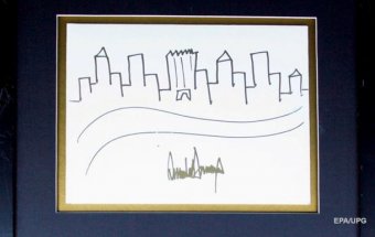 Малюнок Дональда Трампа продали майже за 30 тисяч доларів
