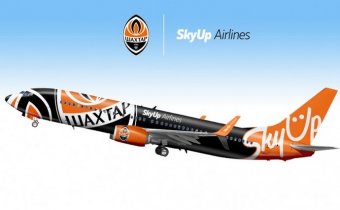 Український лоукостер SkyUp буде перевозити пасажирів на літаку з лівреєю ФК Шахтар