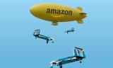 Amazon запатентував систему доставки з дирижаблями та дронами