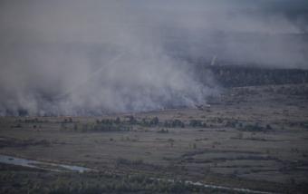 Пожежа в Чорнобилі не загрожує лісу, розповсюдження вогню немає