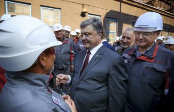 President Petro Poroshenko Visits Azovstal Metallurgical Complex