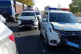В Запорожье полицейские разбили в аварии сразу три новых японских джипа