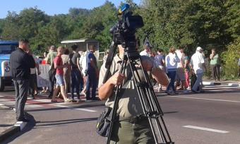 Львівські селяни перекрили міжнародну трасу