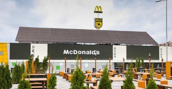 Под Киевом открылся McDonald&#039;s с солнечными батареями