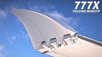 У США схвалили конструкцію складаного крила для пасажирського літака Boeing 777X