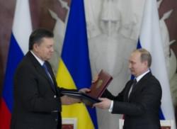 В.Янукович и В.Путин подписали 14 документов