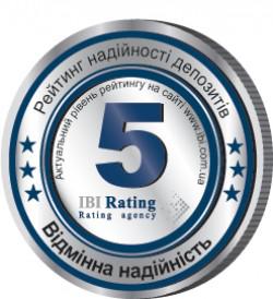 IBI-Rating повысило индивидуальный рейтинг надежности вкладов ПАО &laquo;ГОРОДСКОЙ КОММЕРЧЕСКИЙ БАНК&raquo; до уровня 5