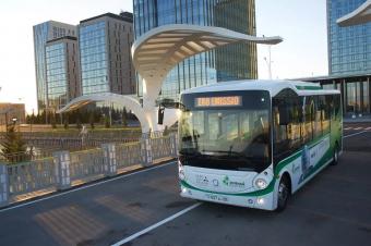 В Астані презентували перший казахстанський електроавтобус