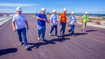 Автомобільна частина Кримського мосту готова на 75 відсотків, Росія